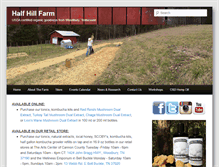 Tablet Screenshot of halfhillfarm.com